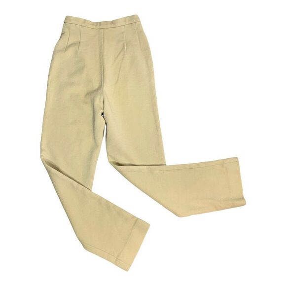 Vintage 60s 3 Piece Wool Jacket Pant Set XS Beige Orange Mod Preppy Collegiate - Picture 8 of 12